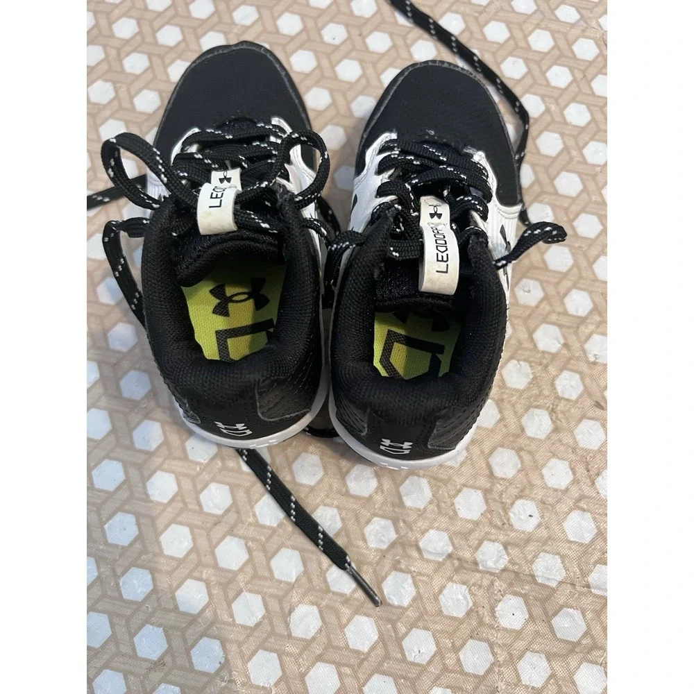 Under Armour Kids Black and White Athletic Sneakers